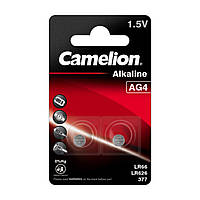 Батарейка CAMELION AG4 Button cell BP2 2шт (C-12050204) inc mid