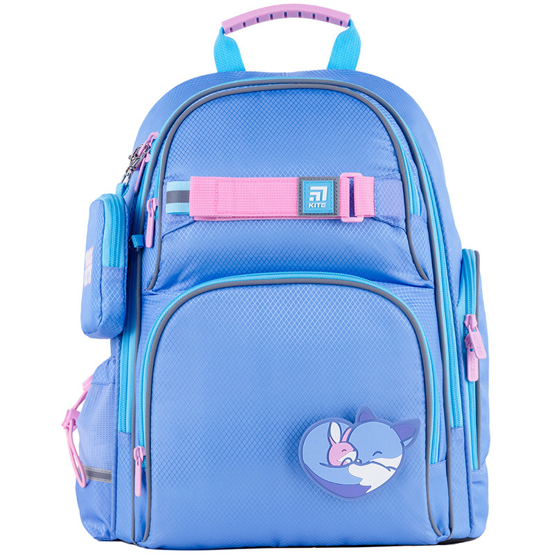 Рюкзак шкільний Kite Education 100% Cute 38x28x15 см, 13.25 л, блакитний (K24-702M-2)