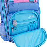 Шкільний набір Kite 100% Cute (рюкзак, пенал, сумка) 38x28x15 см, 13.25 л, блакитний, фото 5