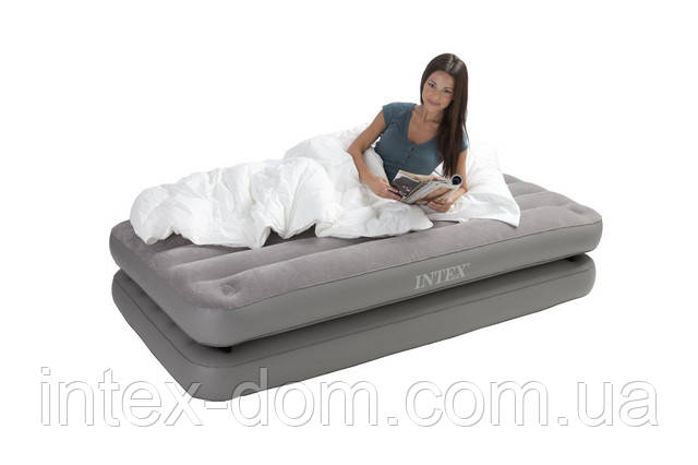 Односпальная надувная кровать Intex 67743 2-IN-1 AirBed (без насоса 99 х 191 х 46 см) - фото 5 - id-p28506546