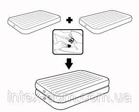 Односпальная надувная кровать Intex 67743 2-IN-1 AirBed (без насоса 99 х 191 х 46 см) - фото 7 - id-p28506546