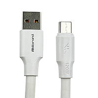 Кабель Mibrand MI-98 PVC Tube Cable USB for Micro 120W 1m White inc mid