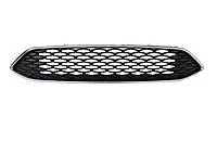 Решітка радіатора Ford Focus III 2014-2018 (сітка) черн.з хром.рамкою