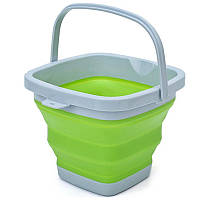 Ведро силиконовое на 5 литров складное для рыбалки и туризма