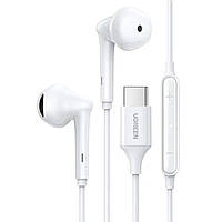 Навушники UGREEN EP101 Wired Earphones with Type-C Connector (White)(UGR-60700)