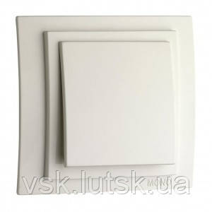 Вимикач одноклавішний, Mono Electric, LARISSA (білий), фото 1