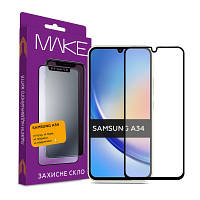 Стекло защитное MAKE Samsung A34 MGF-SA34 ZXC