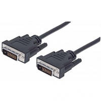 Кабель мультимедийный DVI to DVI 24+1pin, 1.8m Pro black REAL-EL EL123500038 ZXC