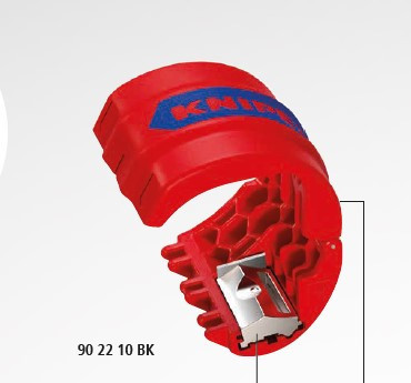Труборіз Knipex BiX® для пластикових труб та ущільнювальних втулок, Ø від 20 до 50 мм (90 22 10 BK) - фото 2 - id-p2198472356