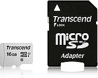 MicroSDHC (UHS-1) Transcend 300S 16Gb class 10 (adapter SD) mid