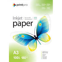 Фотопапір PrintPro A3 PGE180100A3 ZXC