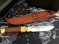 Финка нож охотничий с кожаным чехлом