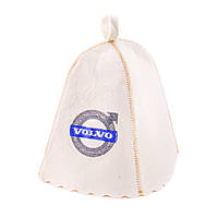 Банная шапка Luxyart "Volvo", натуральный войлок, белый (LA-196) tn