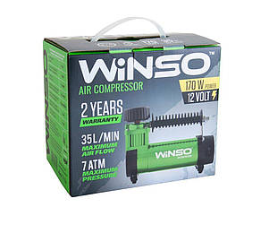 Компресор автомобільний Winso 7 Атм 35 л/хв 170Вт, кабель 3м, шланг 1м, фото 3