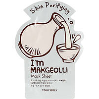 Tony Moly I'M Makgeolli Mask Sheet - Skin Purifying 21g Тканинна маска з рисовим молоком BT5137