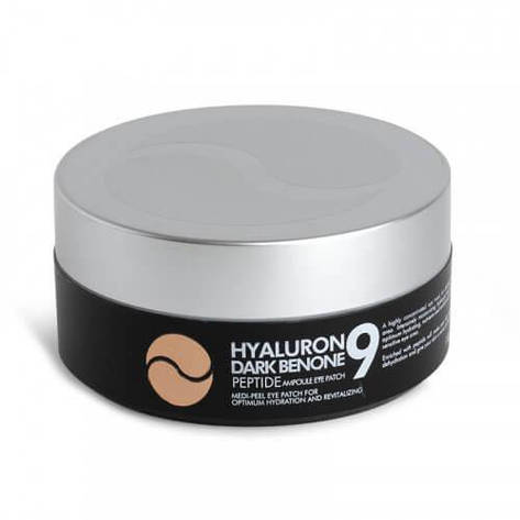 Патчі від темних кіл Medi-peel Hyaluron Dark Benone Peptide 9 Ampoule Eye Patch, 60 шт (8809409343655), фото 1