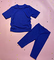 Детский набор комплект костюм на лето футболка и шорты 110-116