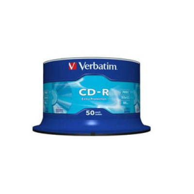 Диск CD Verbatim CD-R 700Mb 52x Cake box 50 Extra 43351 ZXC - фото 1 - id-p2199049577