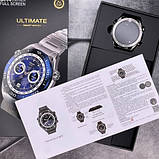 Чоловічий Смарт-годинник Sk4 Ultimate Black з металевим браслетом, фото 6