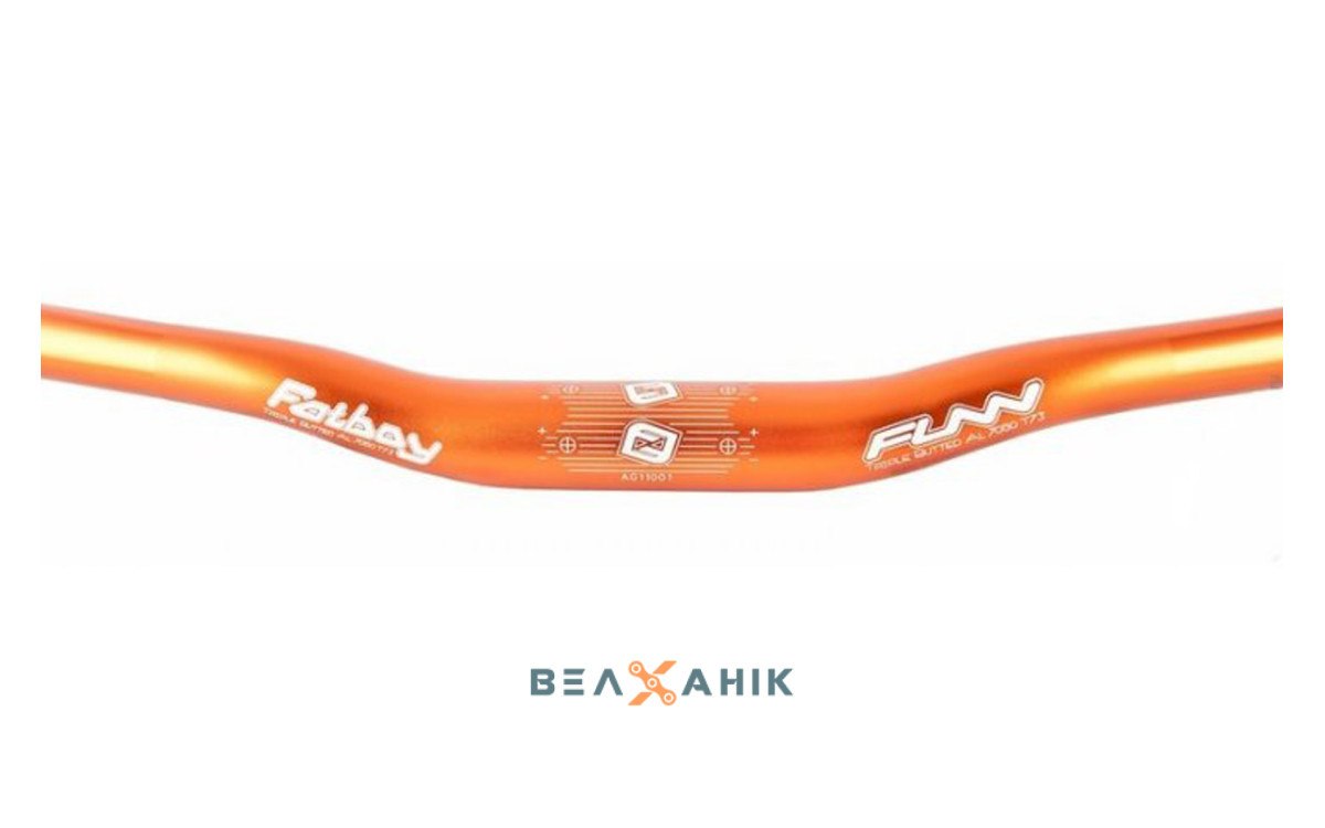 Кермо 31,8х810 мм AL FUNN Fatboy 2011 підйом 7 мм помаранчеве