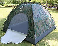 Палатки-автомат саморозкладні на 6 місць для кемпінгу, намет шестимісний для походу, камуфляж
