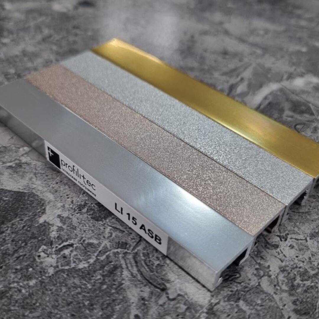 Профіль алюмінієвий PROFILITEC LISTELLO для плитки 2700х15х8 мм золото (LI 15 AОB) - фото 7 - id-p1670060526