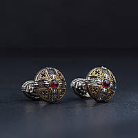 Серебряные запонки "Gothic premium" zaponki2с INTERSHOP