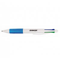 Ручка шариковая Stanger автоматическая 1,0 мм, 4-х цветная (18000300037)