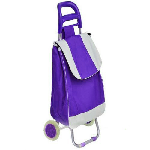 Тачка сумка с колесиками кравчучка металл 94см MH-2079 фиолетовая ZXC - фото 1 - id-p2199074395