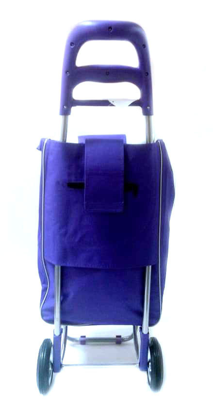 Тачка сумка с колесиками кравчучка металл 94см MH-2079 фиолетовая ZXC - фото 2 - id-p2199074395
