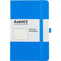 Нотатник Axent Partner, 125x195 мм, 96 аркушів, точка, блакитна 8306-07-A ZXC