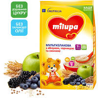 Детская каша Milupa Мультизлаковая с яблоком, черникой и ежевикой для детей от 7 месяцев 170 г 5900852044243