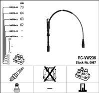 NGK RC-VW236 0967 Комплект зажигательного кабеля(195572003756)