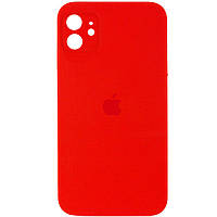 Чохол для смартфона Silicone Full Case AA Camera Protect for Apple iPhone 12 11,Red inc mid