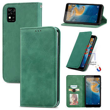 Чохол-книжка Skin Feel Leather Wallet для ZTE Blade A31 Green