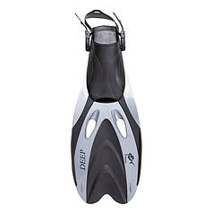 Ласти для дайвінгу сірі 39-43 Dolvor F66 Deep