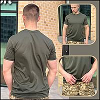 Тактическая военная футболка всу coolmax олива для военнослужащих, футболки Coolmax