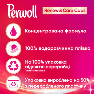 Капсулы для стирки Perwoll Renew Color для цветных вещей 12 шт. 9000101569537 ZXC - фото 4 - id-p2199188491