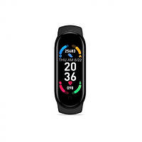 Фитнес браслет FitPro Smart Band M6 (смарт часы, пульсоксиметр, пульс). EW-490 Цвет: черный tis mid