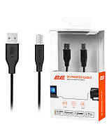 2E Кабель USB-A (AM/BM) DSTP 3м, черный Chinazes Это Просто