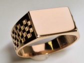 Золотая печатка. мужское золотое кольцо 510090 вага 5,13 г