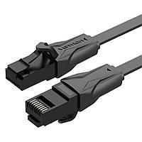 Кабель Vention Flat Cat.6 UTP Patch Cable 0.75M Black mid
