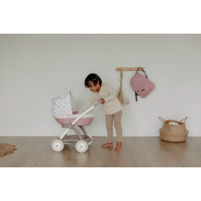 Коляска для кукол Smoby Baby Nurse Модерн Люлька с корзиной Розо 254118 ZXC - фото 2 - id-p2199181895