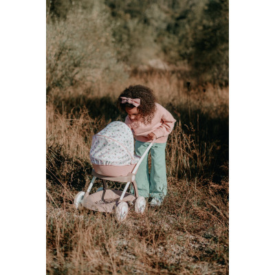 Коляска для кукол Smoby Baby Nurse Модерн Люлька с корзиной Розо 254118 ZXC - фото 7 - id-p2199181895