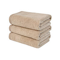 Полотенце махровое отельное Premium Microcotton kahve Lotus Home 50х90 см