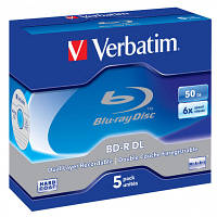 Диск BD Verbatim DL 50Gb 6x Jewel Case 5шт 43748 ZXC