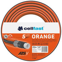 Поливальний шланг Cellfast ORANGE, 1/2', 25 м, 5 шарів, до 24 барів, -10...50 °C 15-002 ZXC