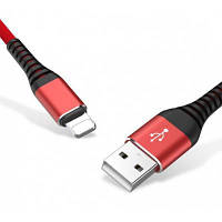 Дата кабель USB 2.0 AM to Lightning 1.0m Flexible MFI Extradigital KBU1758 ZXC