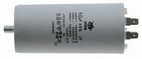 Конденсатор JYUL CBB-60M 50мкф - 450 VAC болт + клеми(50*107 mm)