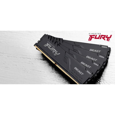 Модуль памяти для компьютера DDR4 16GB 3200 MHz Beast Black Kingston Fury ex.HyperX KF432C16BB/16 ZXC - фото 4 - id-p2199074616